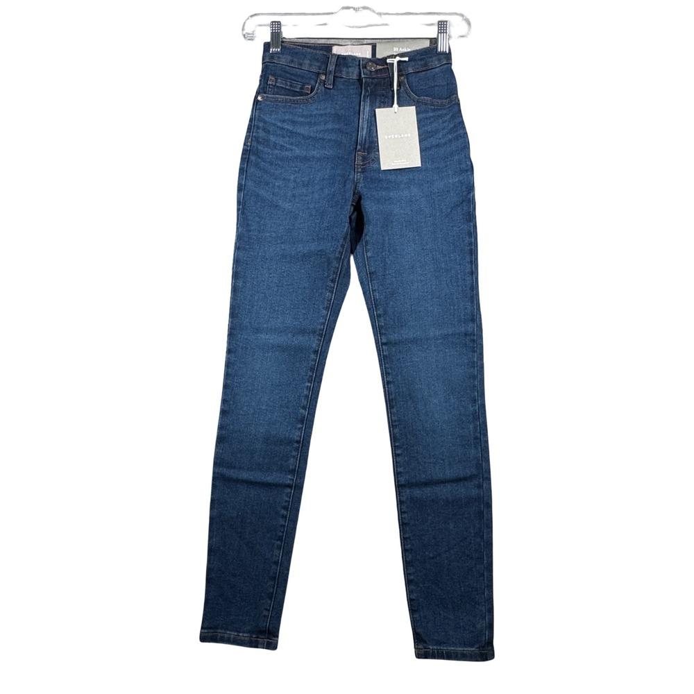 Everlane Jeans Denim 0 23 Ankle High Rise Skinny Womens Dark Wash Casual‎ NWT